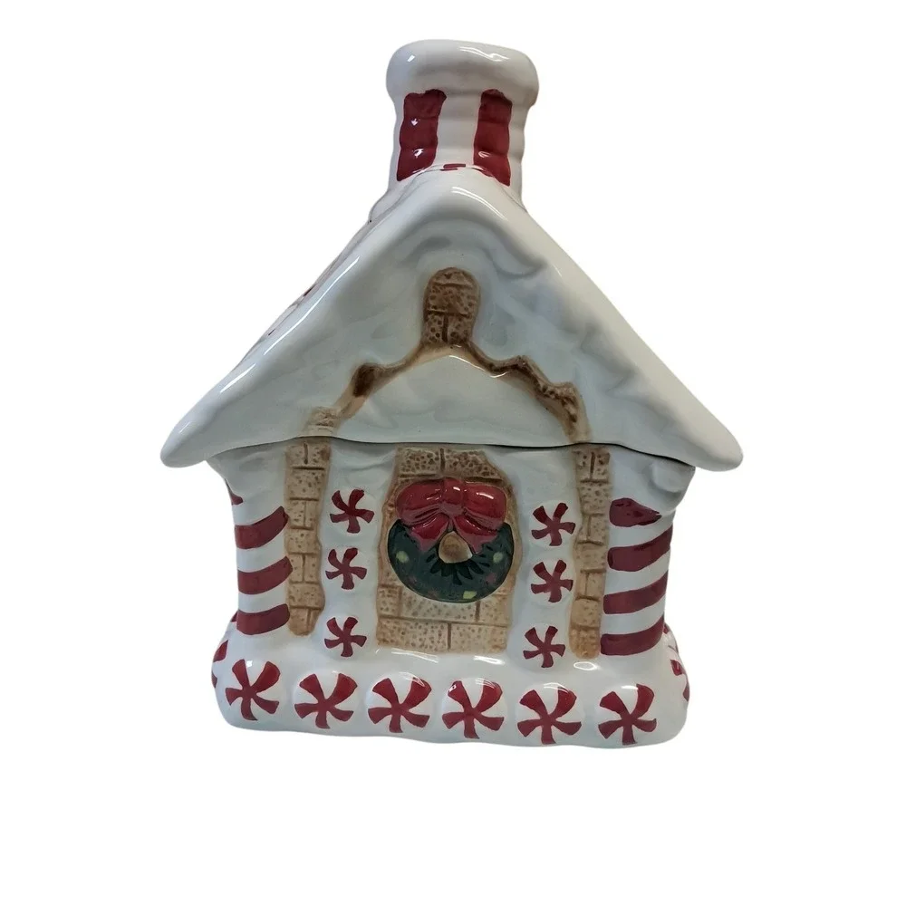 Vntg Boston Warehouse Trading Corp 2007 Gingerbread House Christmas Cookie Jar
